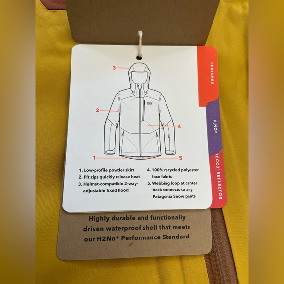 $400 Patagonia Men's Insulated Powder Town Ski Jacket Size L NWT #31195 - Picture 9 of 16